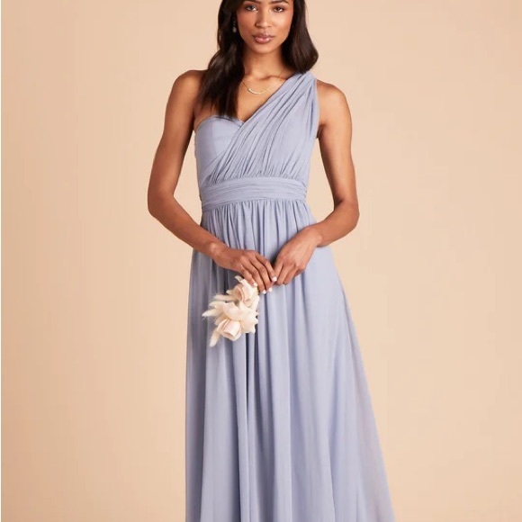 Birds Grey Grace Convertible Dress - Dusty Blue - Picture 8 of 11